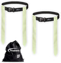 Glow in the Dark Flag Football Set – 2-Man Adjustable Flag Football Belts with Flags – Outdoor Flag Football Gear