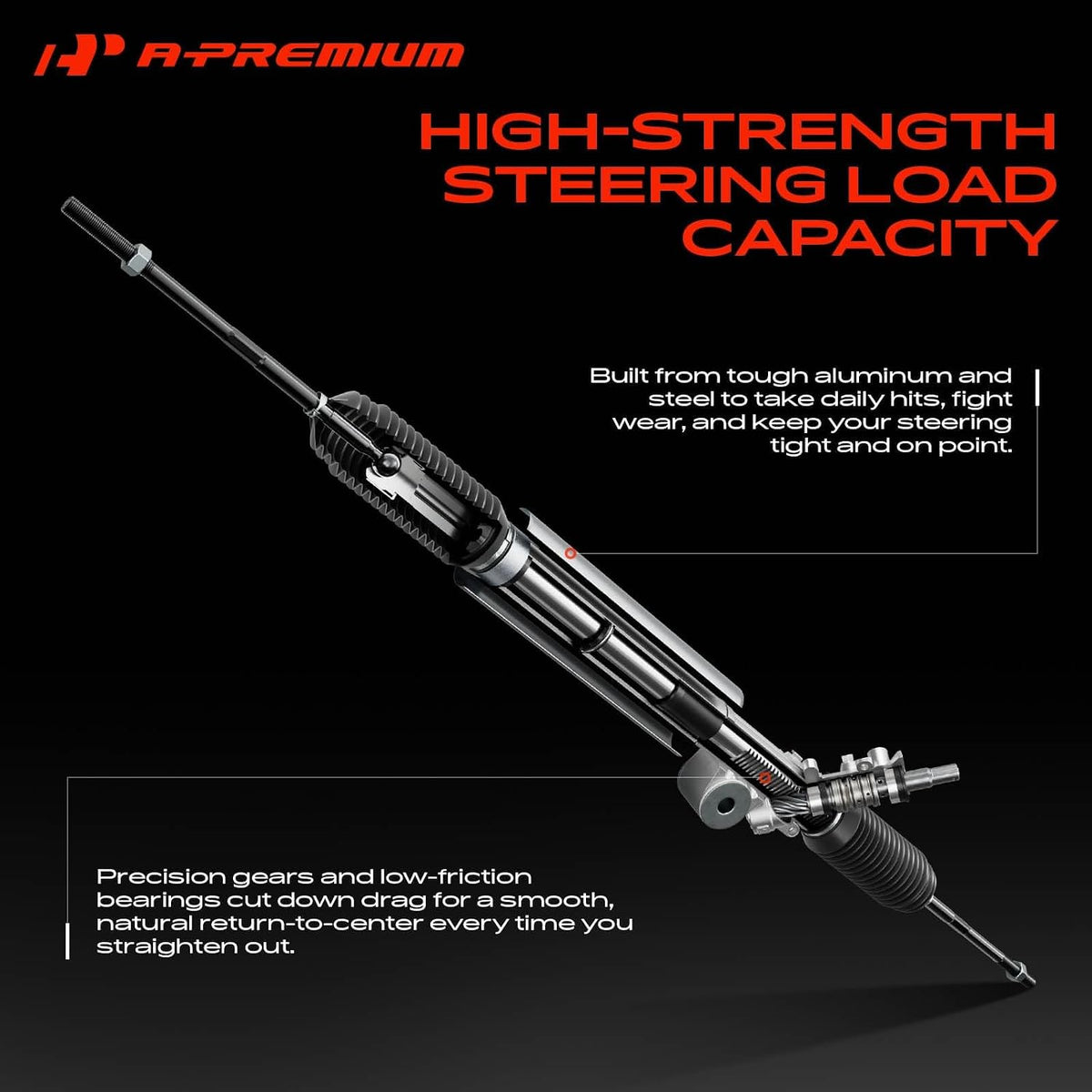A-Premium Hydraulic Power Steering Rack and Pinion Assembly