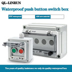 Red Stop Green Start Momentary Push Button Box IP67 22mm with Safety Cover