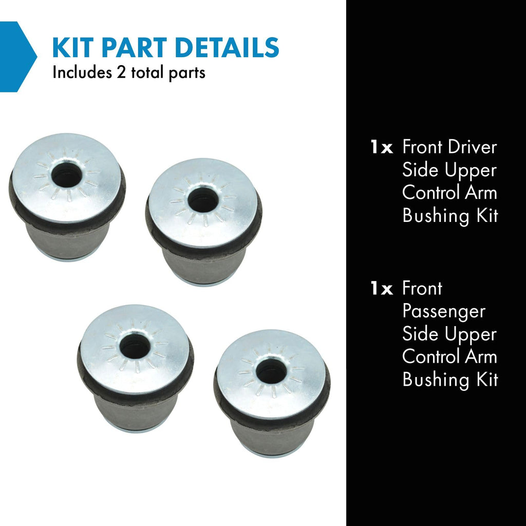 TRQ 2 Piece Front Upper Control Arm Bushing Kit