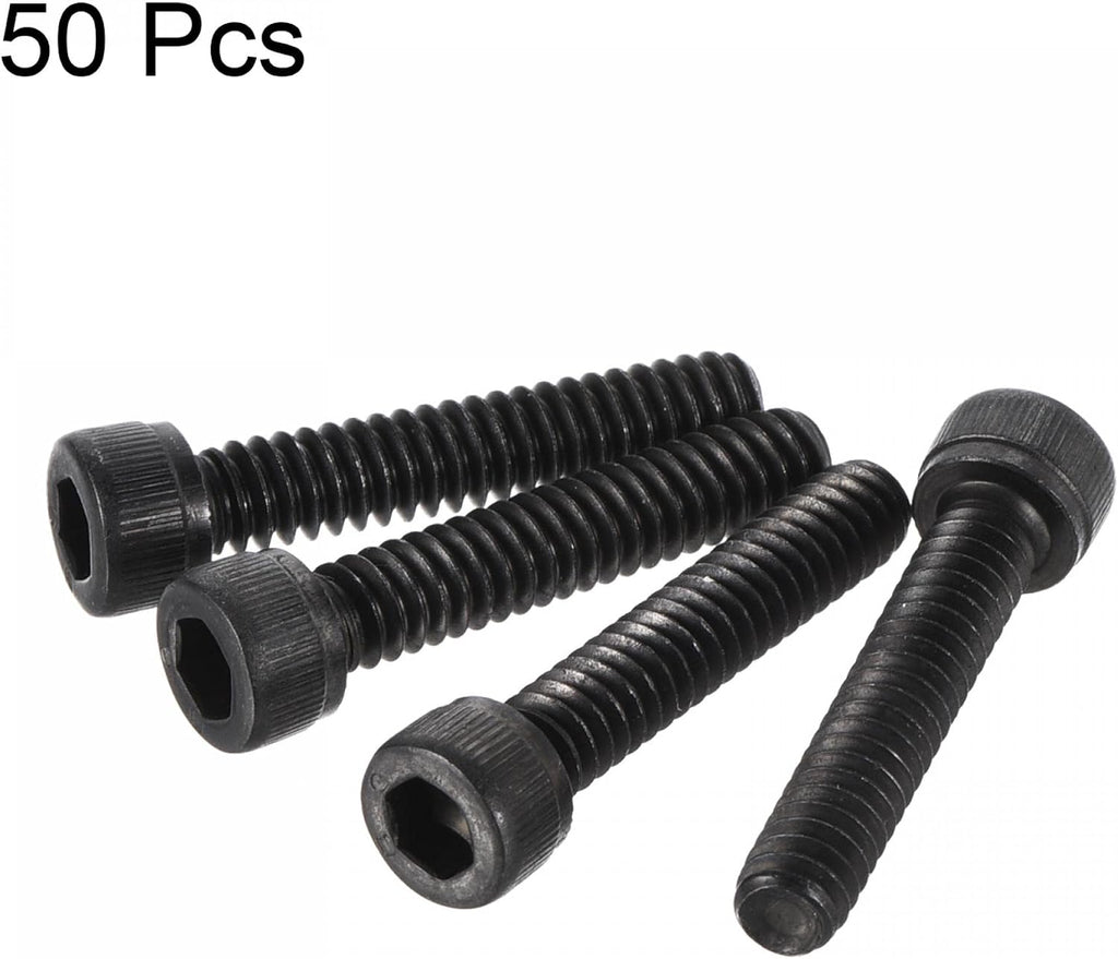uxcell #10-24x1" Hex Socket Head Cap Screw Bolts 12.9 Grade Alloy Steel 50pcs