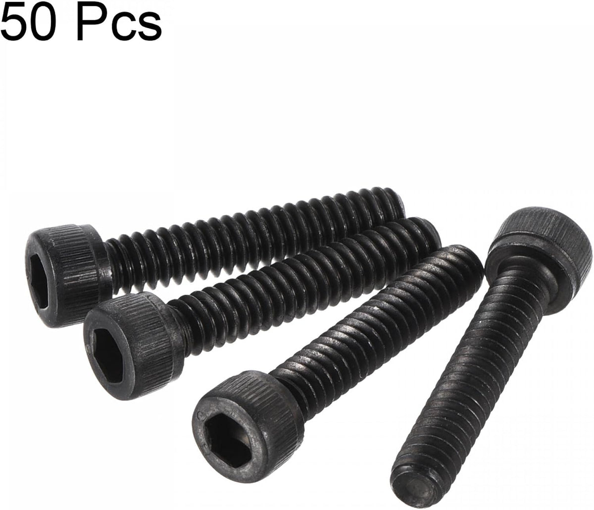 uxcell #10-24x1" Hex Socket Head Cap Screw Bolts 12.9 Grade Alloy Steel 50pcs