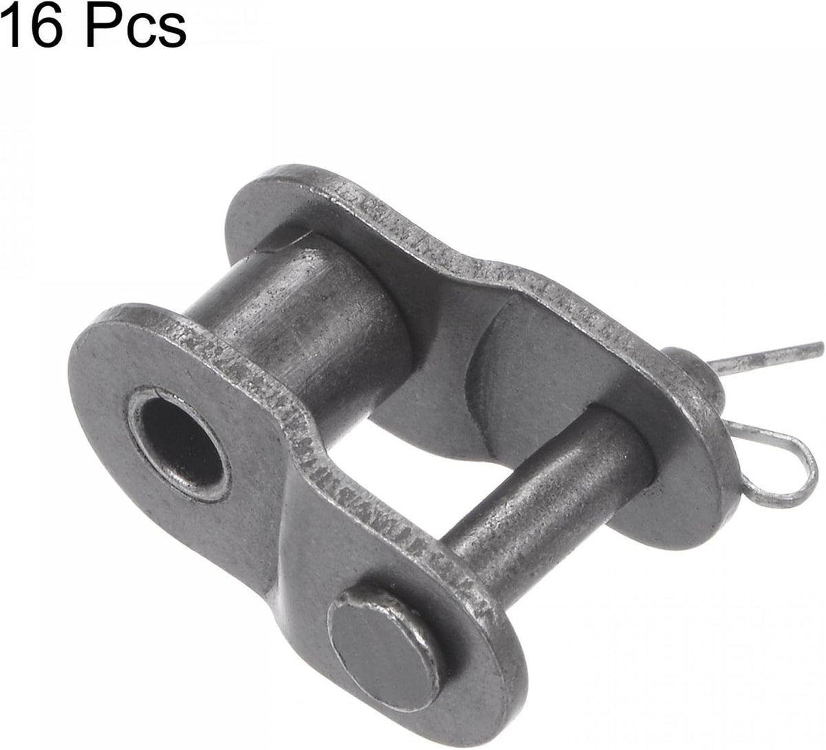 uxcell 16Pcs #40 Chain Offset Half Link Roller, 1/2" Pitch Carbon Steel, Standard Chain End Connector Split Links for 08A Chain