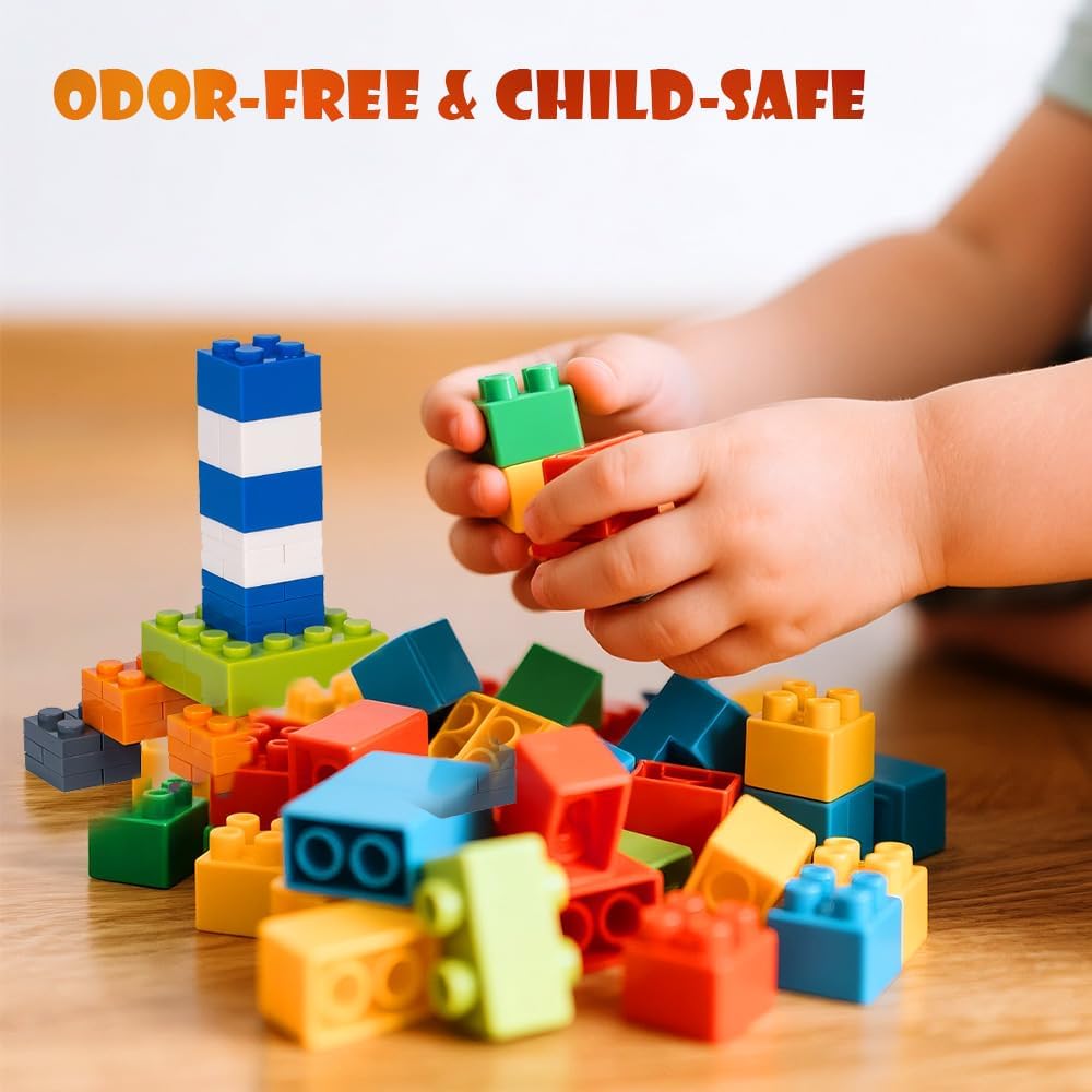 Classic 1500 Pieces Building Bricks Kit Basic Brick Set for Kids Creative Play, Compatible with All Major Brands