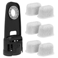 6 Pcs Coffee Filter Replacement & 1 Pc Water Filter Holder, 12 Pack Water Filter Cartridges for Coffee Machine