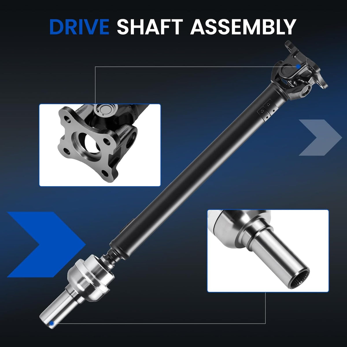 938-150 Front Drive Shaft Assembly Compatible with Dodge Ram 1500
