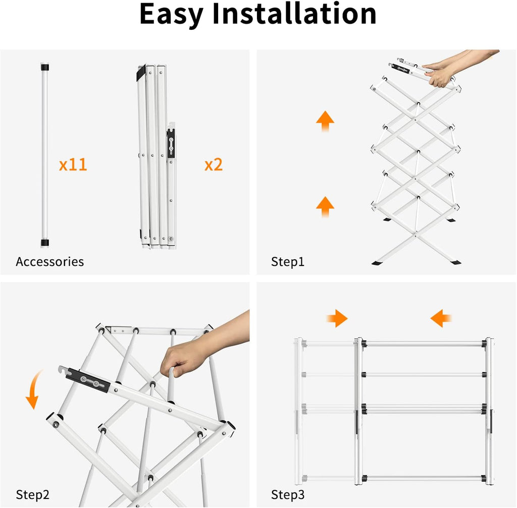 Foldable Drying Rack Clothing,Clothes Drying Rack Folding Indoor and Outdoor Rack,Laundry Drying Rack
