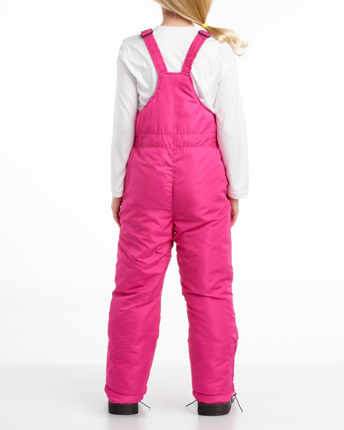 Kids Insulated Waterproof Snow Bib with Zip Cuff (5-18) | Warm Winter Ski Pants, Secure Fit Overalls for Girls and