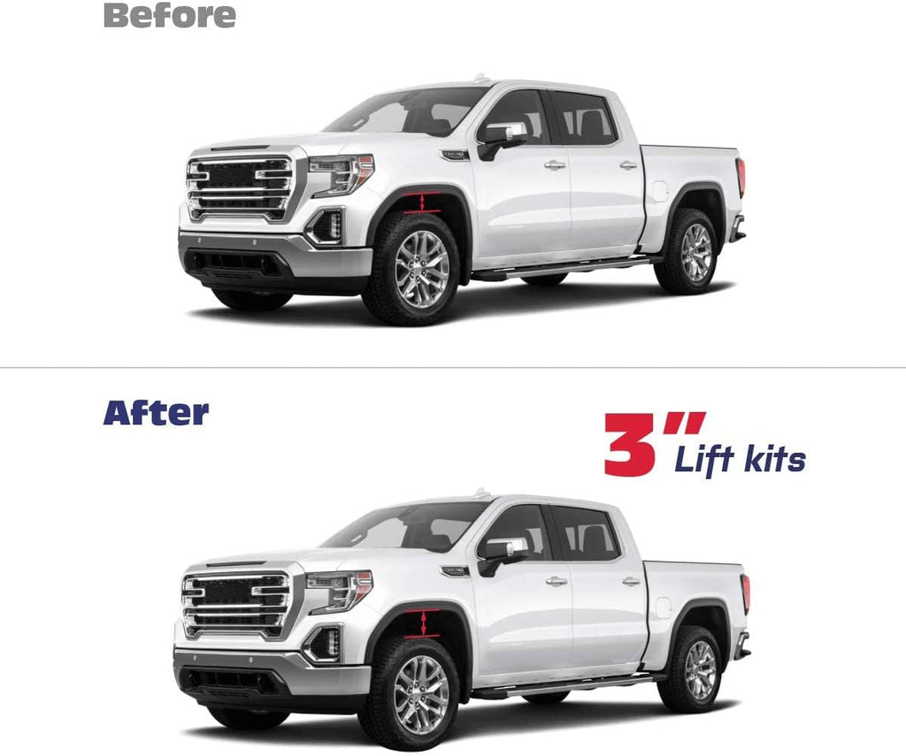KSP 3 Inch Ram 1500 Leveling Kits, Fits 2009-2026 Ram 1500 4WD 4x4, 3" Forged Front Strut Spacers Raise 3in, 2005-2011 Dakota 2WD 4WD, 2006-2009 Raider 2WD 4WD, Aluminum Suspension Lift Kits