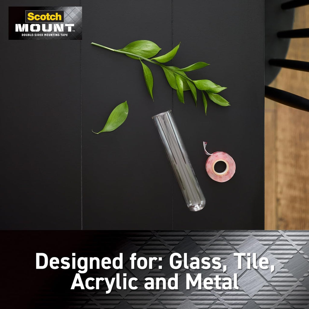 Clear Double-Sided Mounting Tape, Clear, 1 Roll