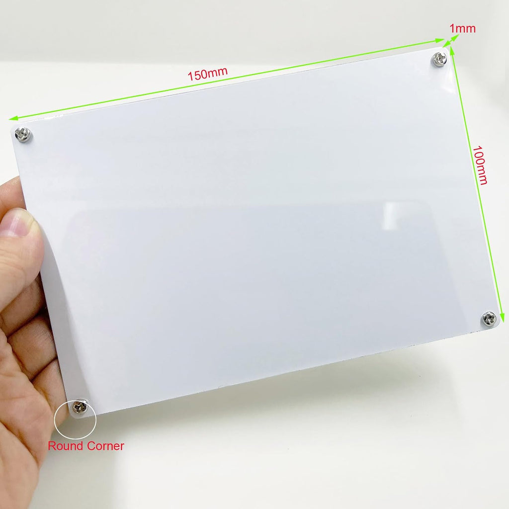 Sublimation Aluminum Blanks with Mounting Screws 100X150X1mm