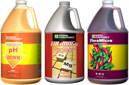 Flora Micro, Calimagic, & Ph Down Gallon Combo