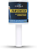Pack of 10 Mini Stretch Film with Handle – 4 in × 492 ft – 25 Micron – Professional-Grade Wrap for Bundling, Packing