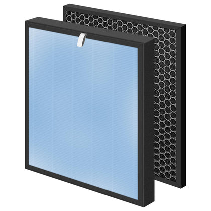 HSP001 True HEPA Filter Replacements for Hathaspace Air Purifier Filters HSP001,4 in 2 H13 True HEPA Filter with
