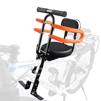 Child Bike Seat - Front Mount, Kids Bike Seat for Adult Bike,Retractable Baby Bike Seat Front Mounted, Toddler Bike