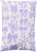 Poly Mailers 6x9, Purple Bows, 100 Pack