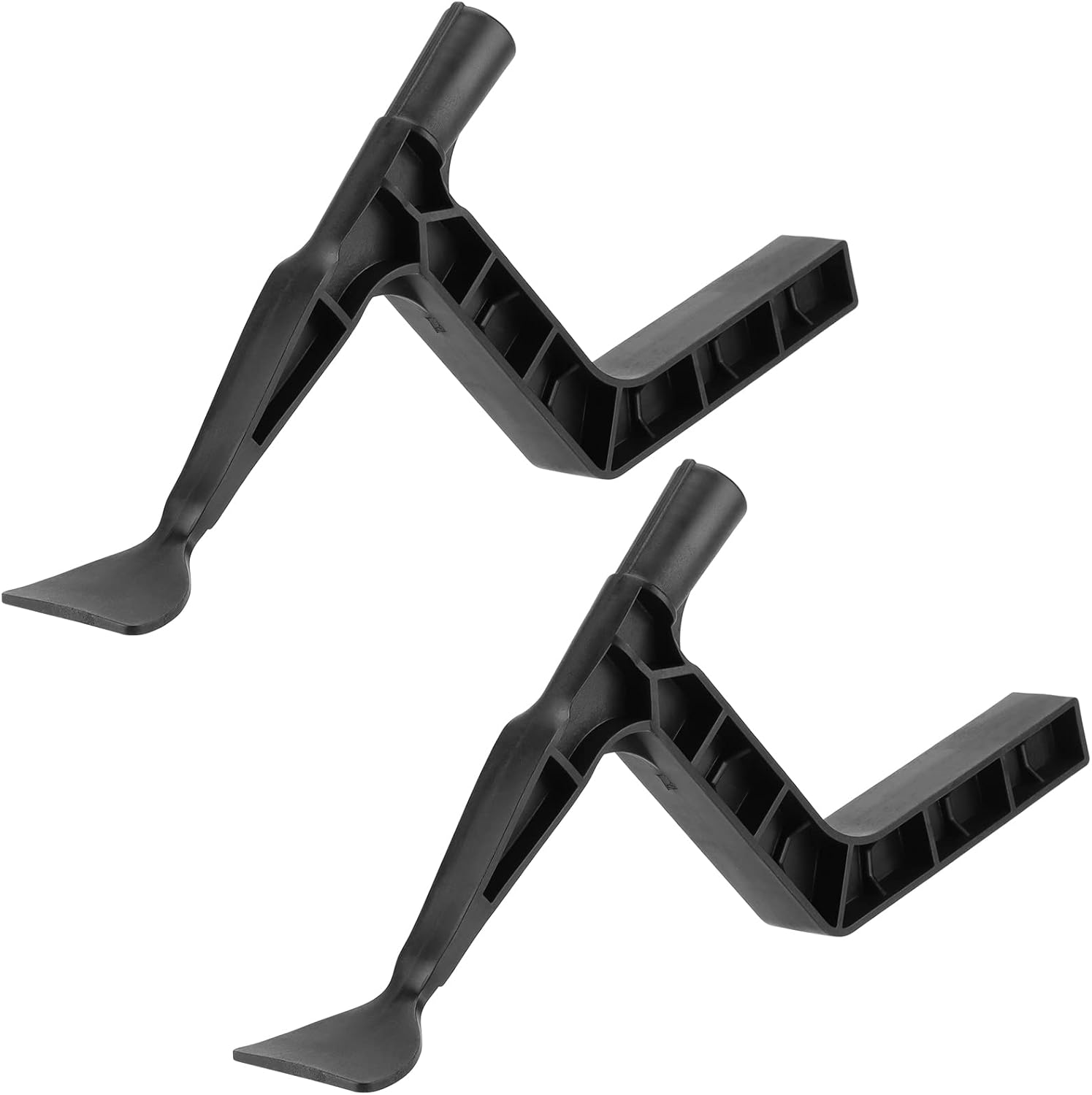 2 Pack Gutter Tool, Gutter Cleaning Spoon and Scoop with Unique Shaped Hook, Threaded Design Roof Gutter Cleaning