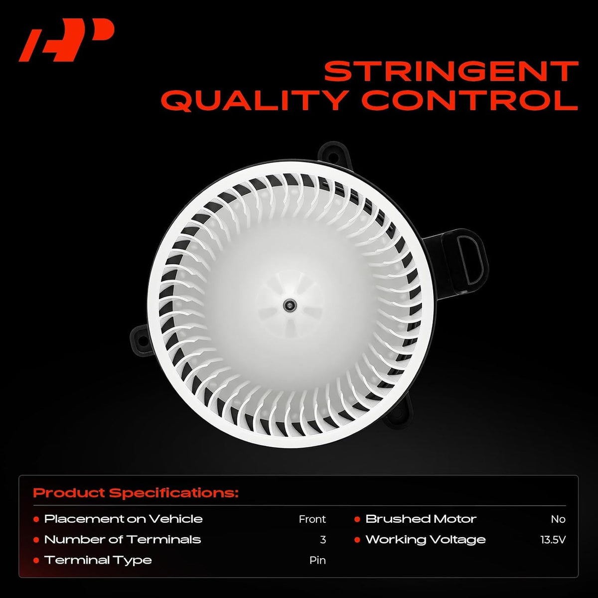 A-Premium Front HVAC Heater Blower Brushless Motor with Fan Cage
