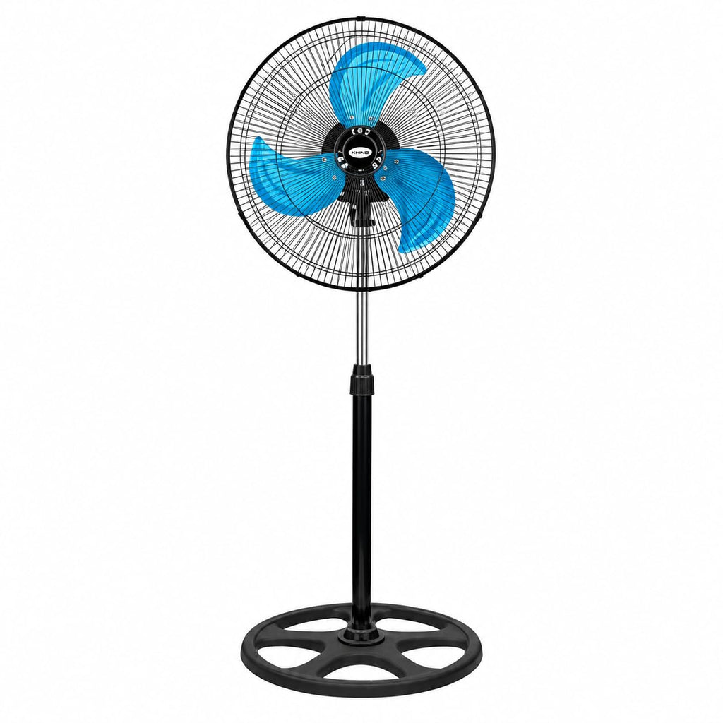 Stand Fan, 3-Speed, 3 Aluminum Blades, Lightweight Design, Powerful Airflow