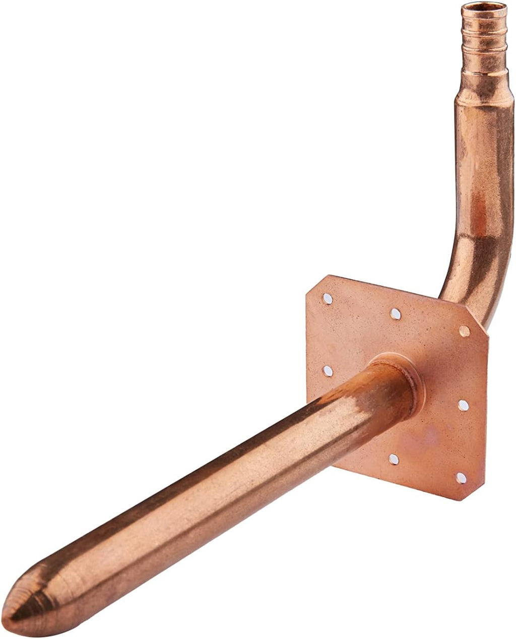 1 Piece EFIELD 1/2" Pex Copper Stub Out Elbow with Wall Flange,8"Length