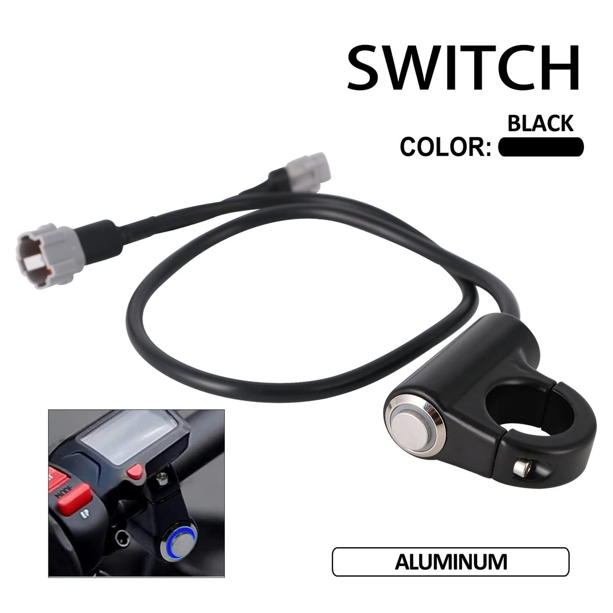 CNC Electric Dirt Bike Headlight Kill Handlebar Switch for Surron X/S