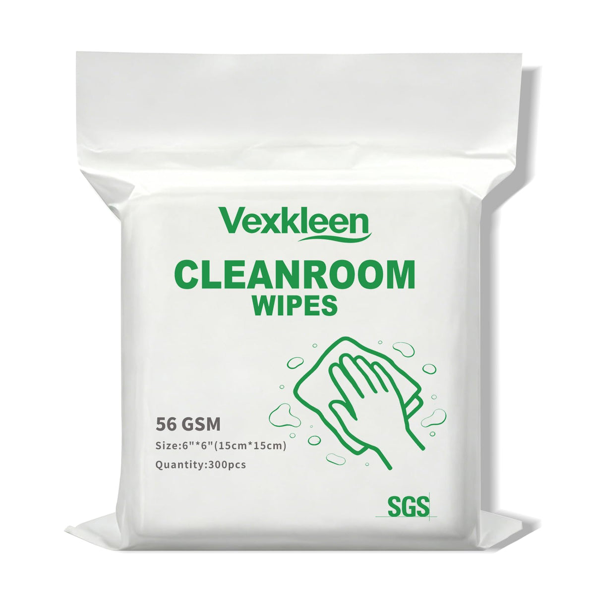 Cleanroom Wipes 6"x6" (300 Pcs, 56GSM)