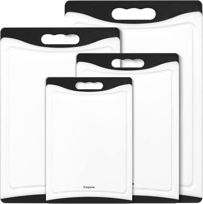 Extra Large Cutting Boards, Plastic Cutting Boards for Kitchen (Set of 4) Cutting Board Set Dishwasher Safe Chopping