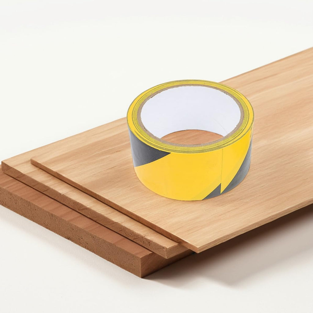 Black Yellow PVC Safety Warning Tape for Floor Marking Hazard Barriers