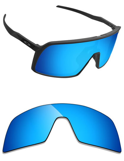 Ice Blue Mirrored Polarized Replacement Lenses for Oakley Sutro OO9406 Sunglasses