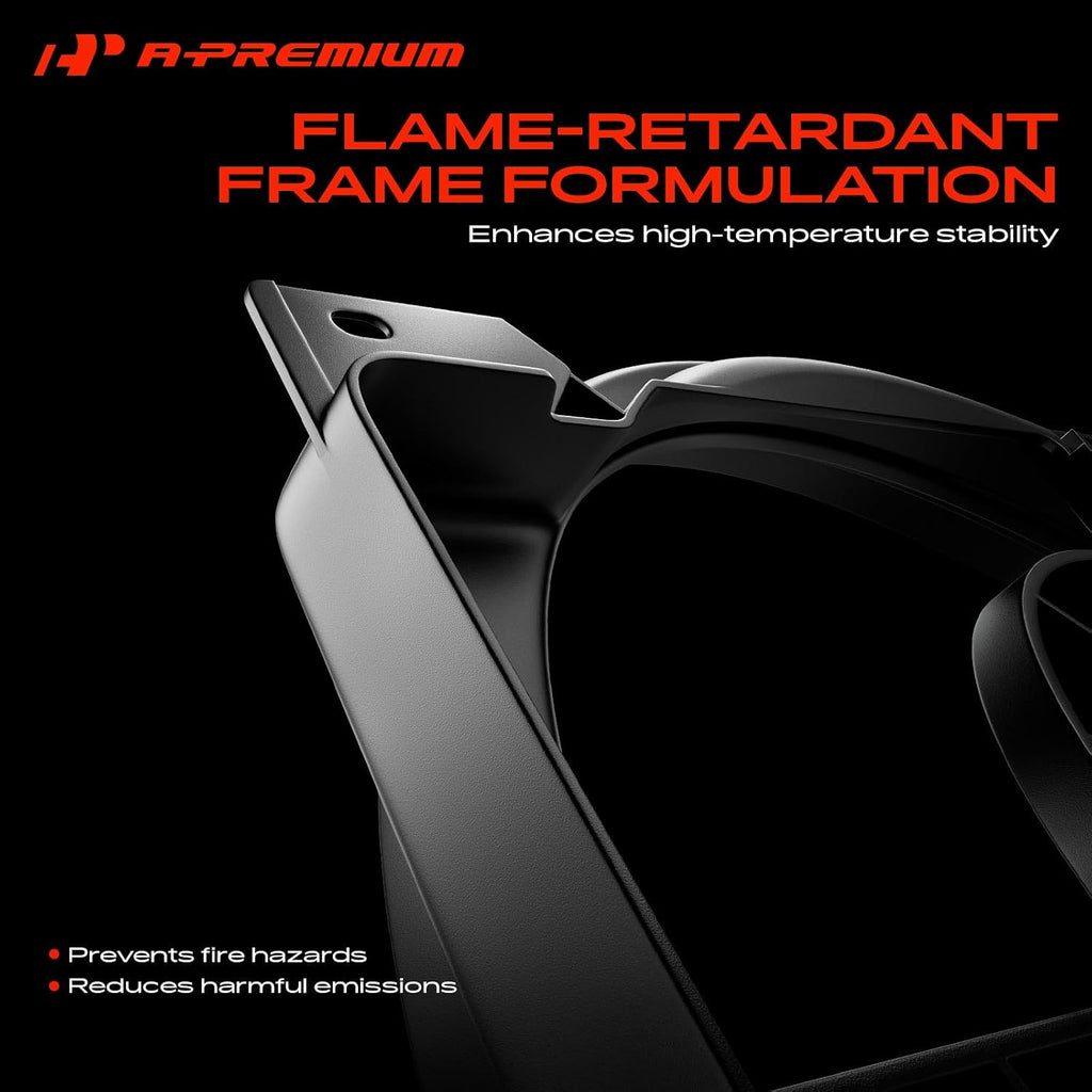 A-Premium Left Engine Radiator Cooling Fan Assembly
