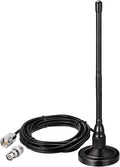 27MHz CB Radio Antenna Magnetic Base Soft Whip PL259 & BNC Male Compatible with Cobra Midland Uniden Maxon President