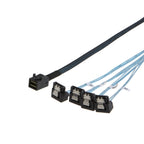 CableCreation Internal Mini SAS (SFF-8643 Host)-4X SATA (Target)Angle Cable
