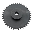 #50 Roller Chain Sprocket Type B 1 inch Bore 40 Tooth, Hardened Antirust 1045 Steel Drive Sprockets 50B40-1