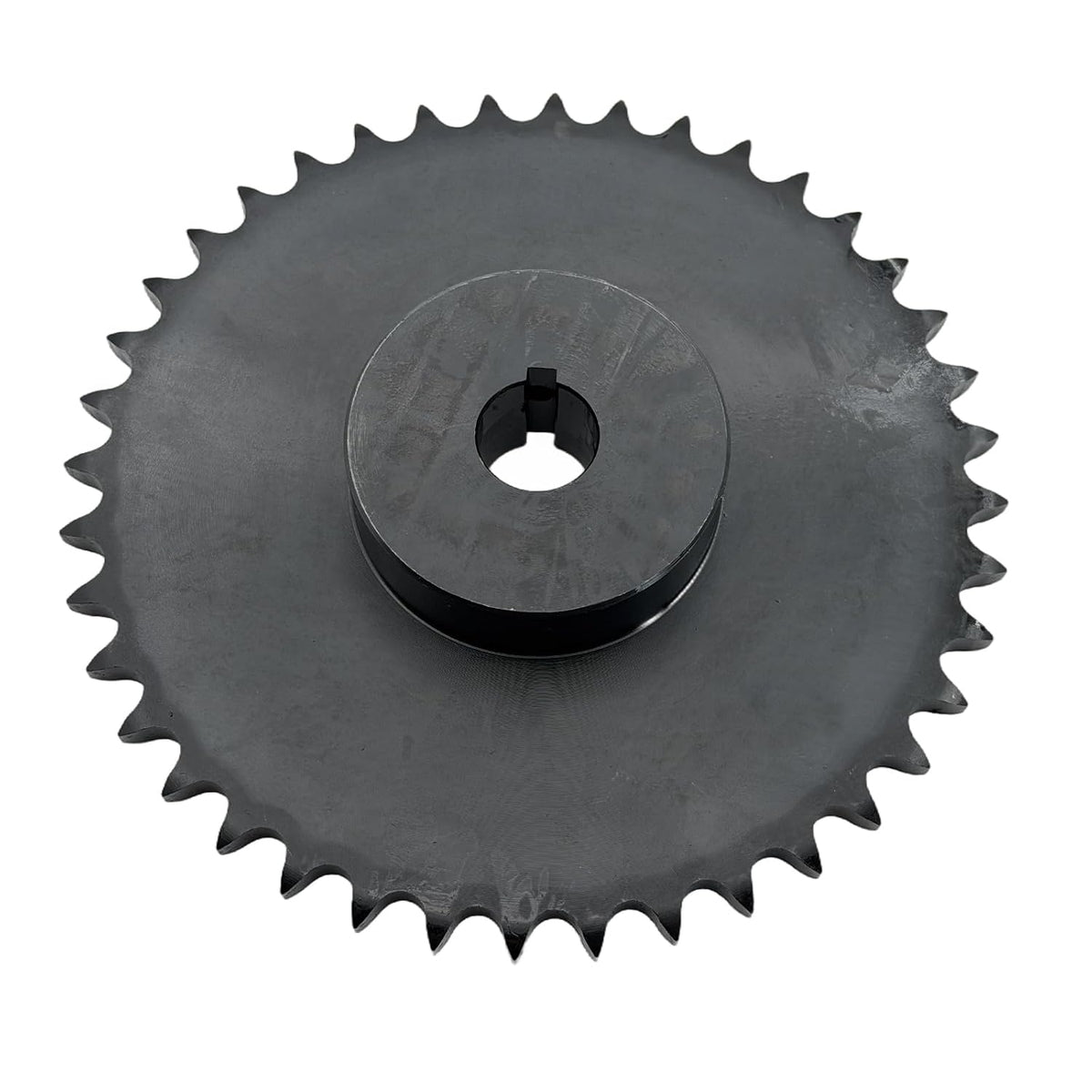 #50 Roller Chain Sprocket Type B 1 inch Bore 40 Tooth, Hardened Antirust 1045 Steel Drive Sprockets 50B40-1