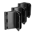 3 Pack Offset Hinges Matte Black 3.5 Inch with 5/8" Radius Corner