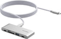 5-in-1 Memory Card Reader, Dual USB-C & SD/TF Card Slots, 65W PD Charging, for SD, SDHC, SDXC, Micro SD, Micro SDXC