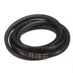 uxcell 3 Pack B107 Classic Wrapped V-Belt, 110" Outside Circumference, Black