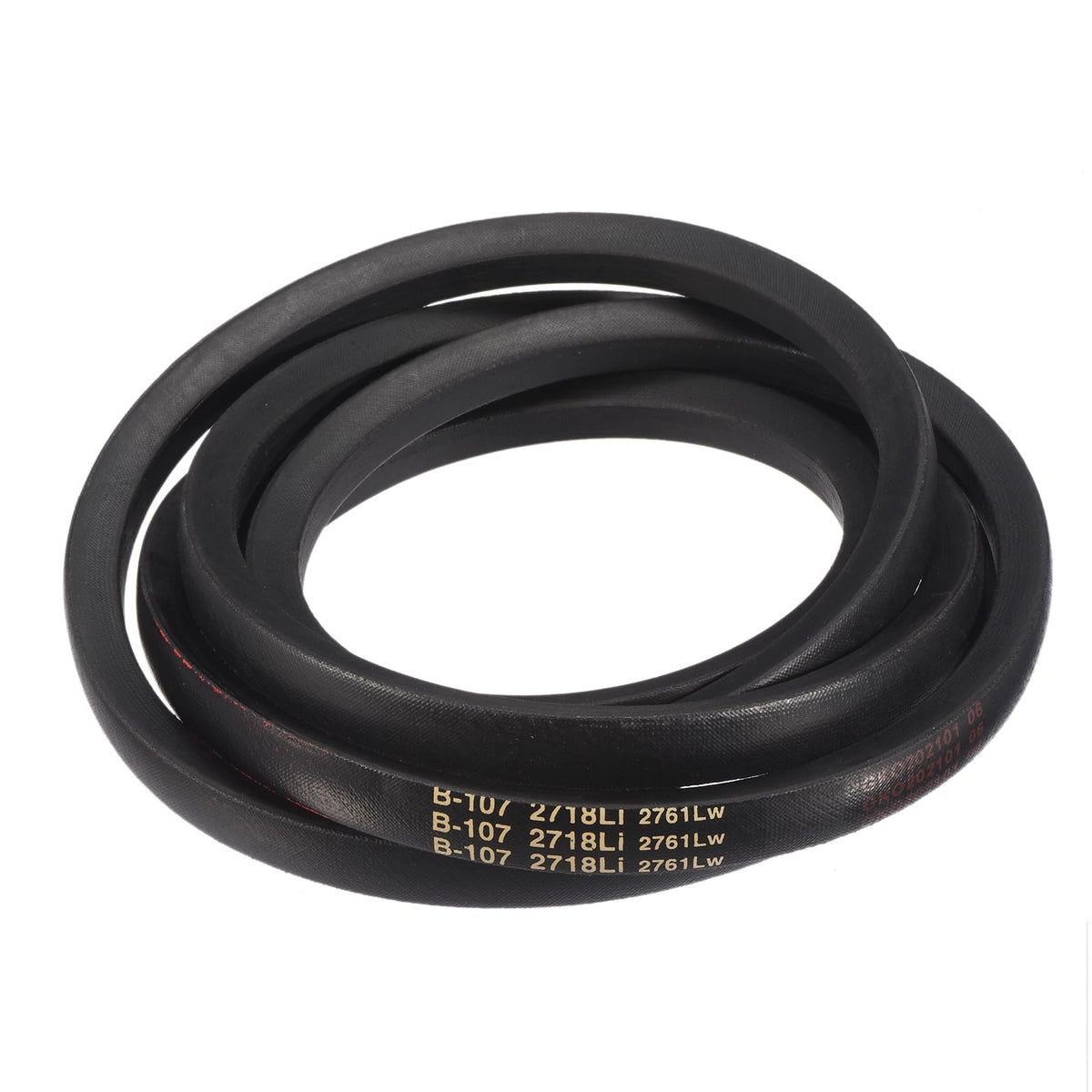 uxcell 3 Pack B107 Classic Wrapped V-Belt, 110" Outside Circumference, Black