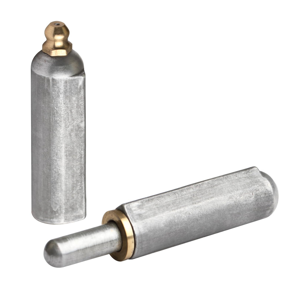 8 Pack 4" x 1/2" Weld On Bullet Hinge Greaseable Weldable Barrel Hinge