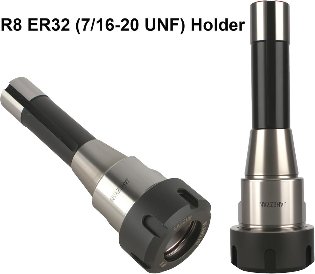 R8 Collet Set with 15 PCS ER32 Collets, R8 ER32 Collet Holder Chuck Kit for CNC Engraving Machine & Milling Lathe Tool
