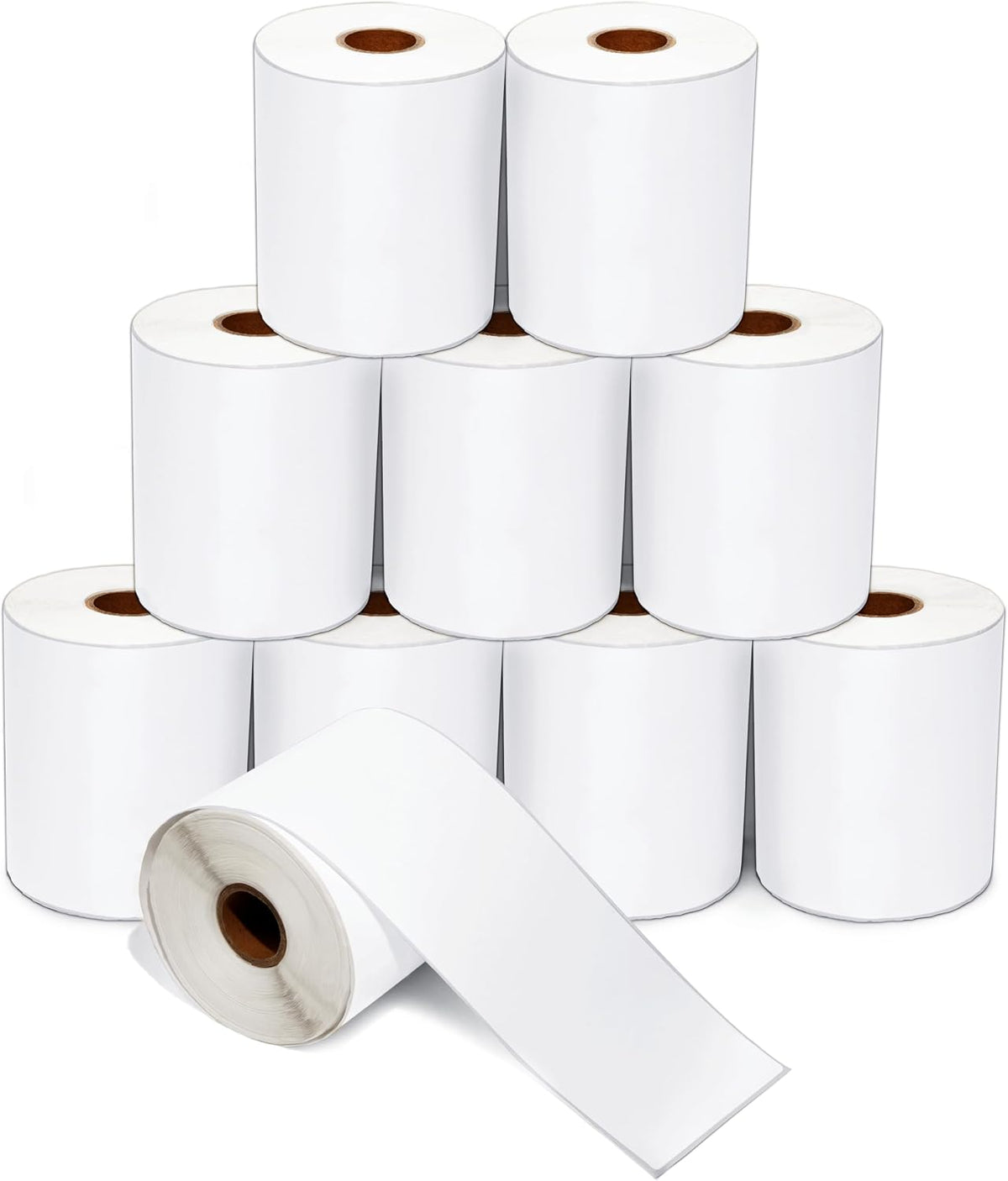 4" X 130 ft Direct Thermal Continuous Feed Labels (10 Rolls)