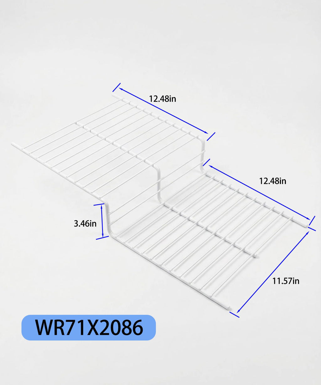 WR71X2086 Freezer Shelf Wire Rack Fits For GE, Hotpoint, and RCA, Replaces Part Numbers AP2072653, 306744, AH305834，EA305834, PS305834, WR71X2076