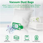 10-pack Vacuum Bags. Compatible For Hetty. Compatible For James.