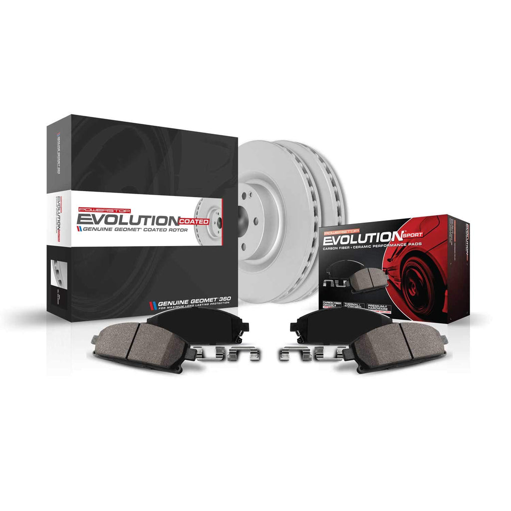 PowerStop Z23 Brake Pad & Fully Coated Rotor Kit Front CRK6026