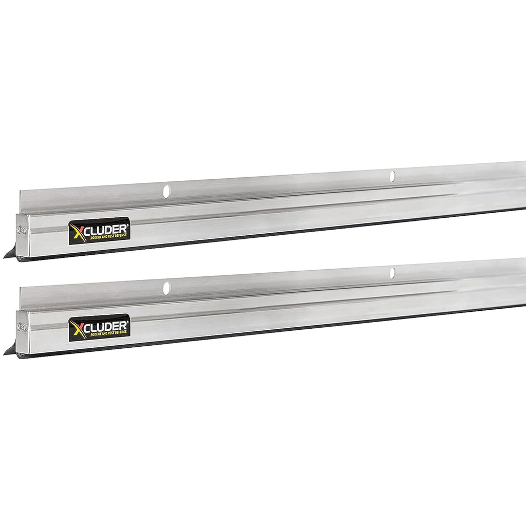 36" Low-Profile Door Sweep, Aluminum 2-Pack – Seals Out Rodents & Pests, Enhanced Weather Sealing, Easy to Install;