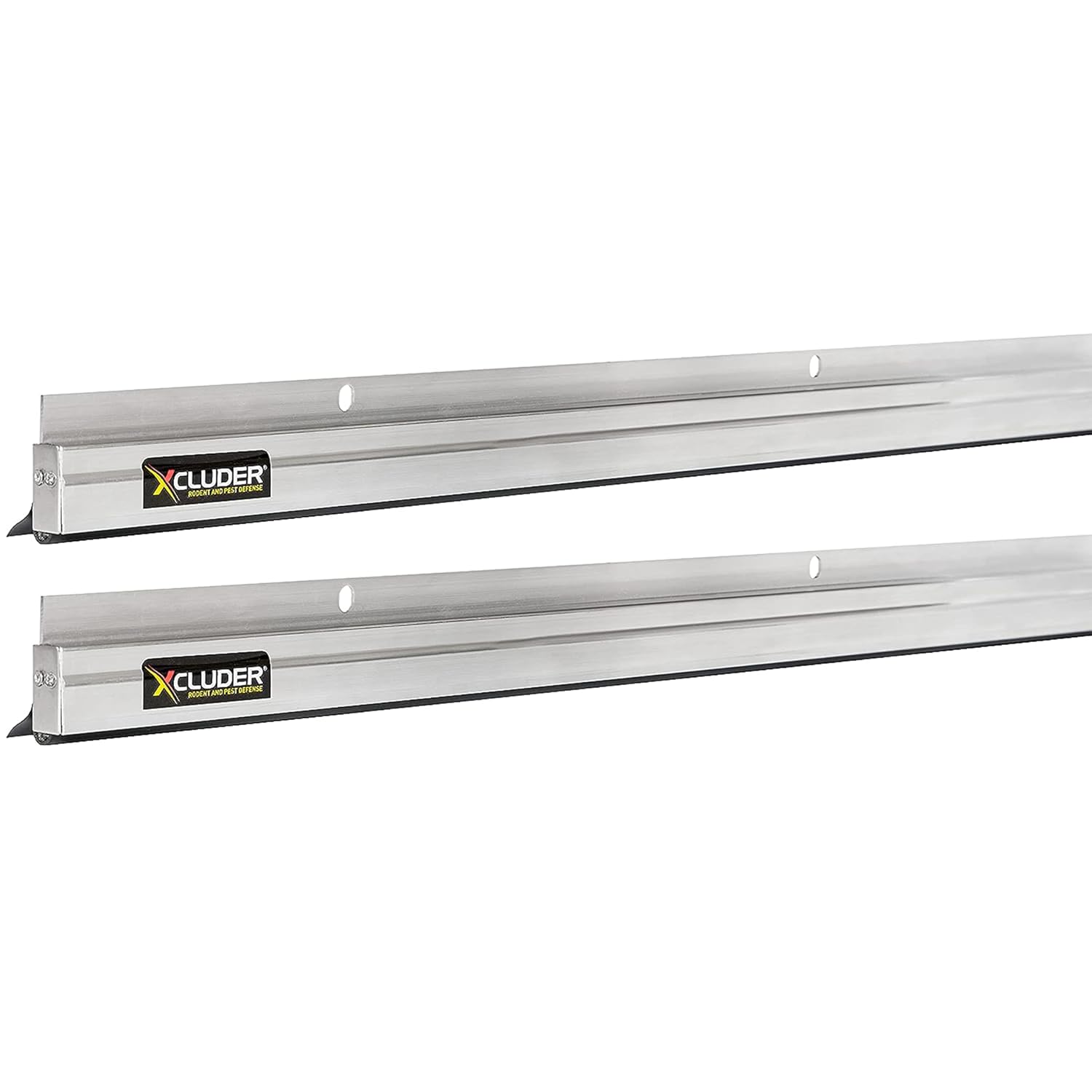 36" Low-Profile Door Sweep, Aluminum 2-Pack – Seals Out Rodents & Pests, Enhanced Weather Sealing, Easy to Install;