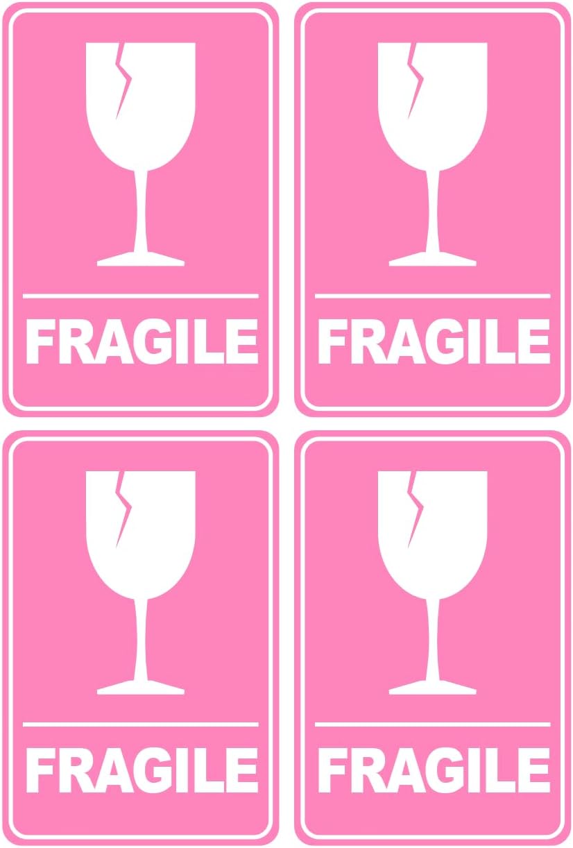 2x3'' 200 PCS Fragile Stickers for Shipping Adhesive Labels