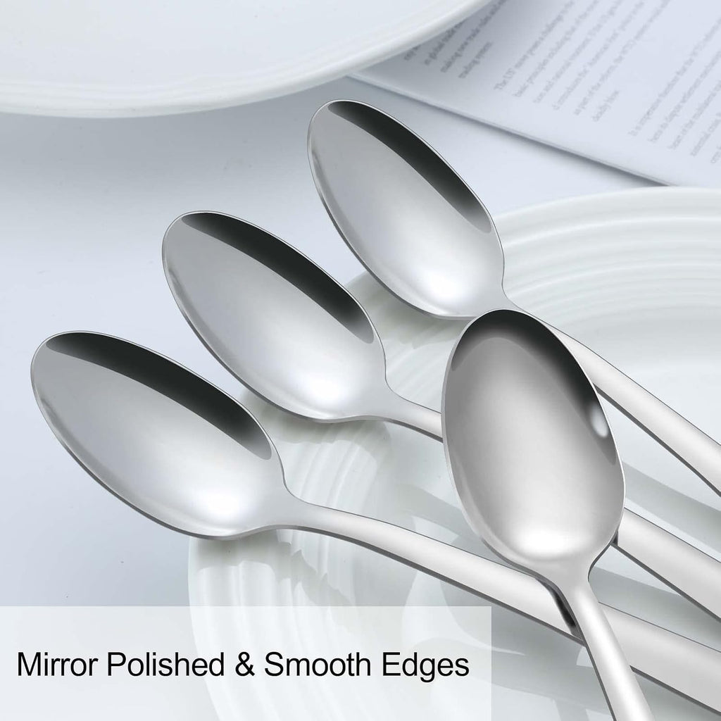 36 Pieces Teaspoons Set (6.2 inch), Spoon Silverware, Stainless Steel Tea Spoons, Mirror Polished Small Teaspoon