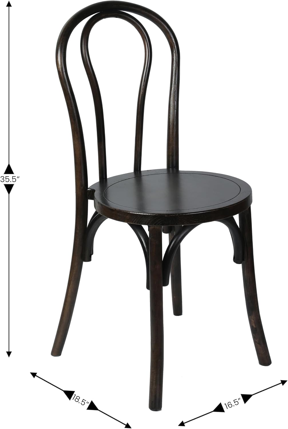 Commercial Grade Wood Stackable Thonet Dining Chair