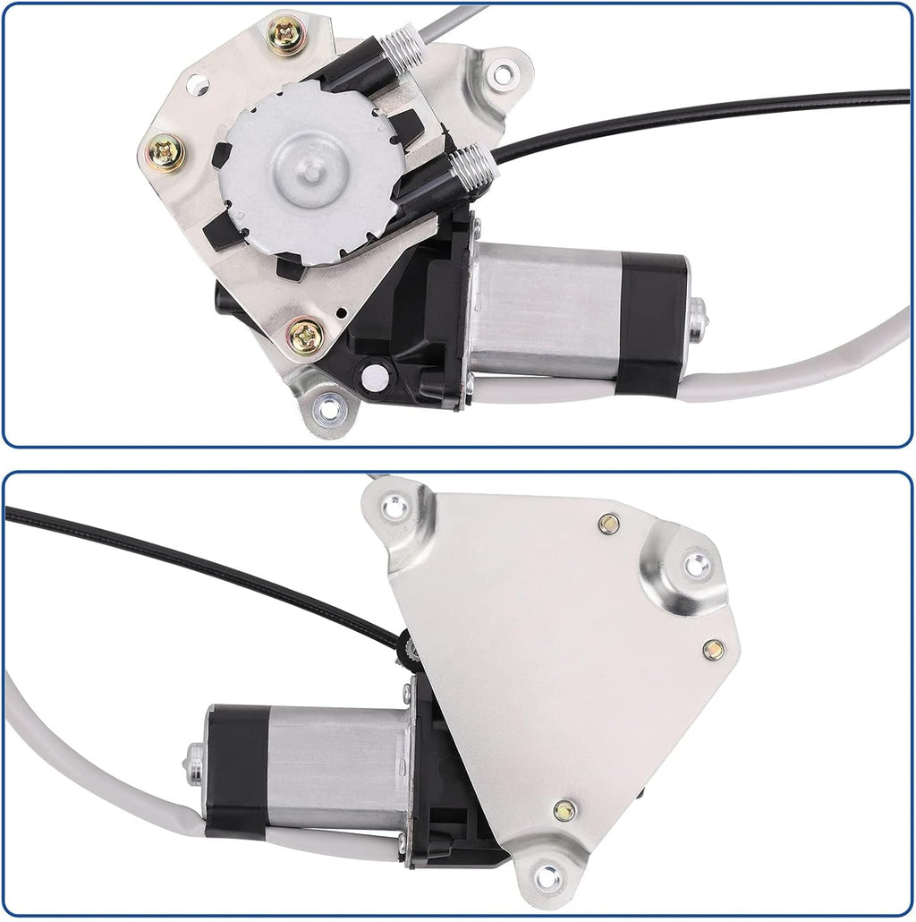 Obaee Rear Left Driver Side Window Regulator with Motor, Replace OE 748-569